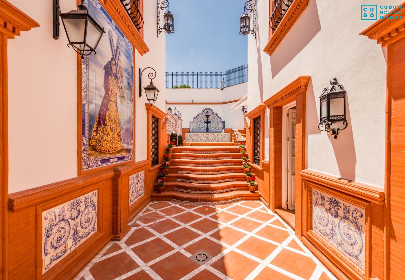 Terrasse de cette maison de luxe dans le centre d'Alhaurín el Grande