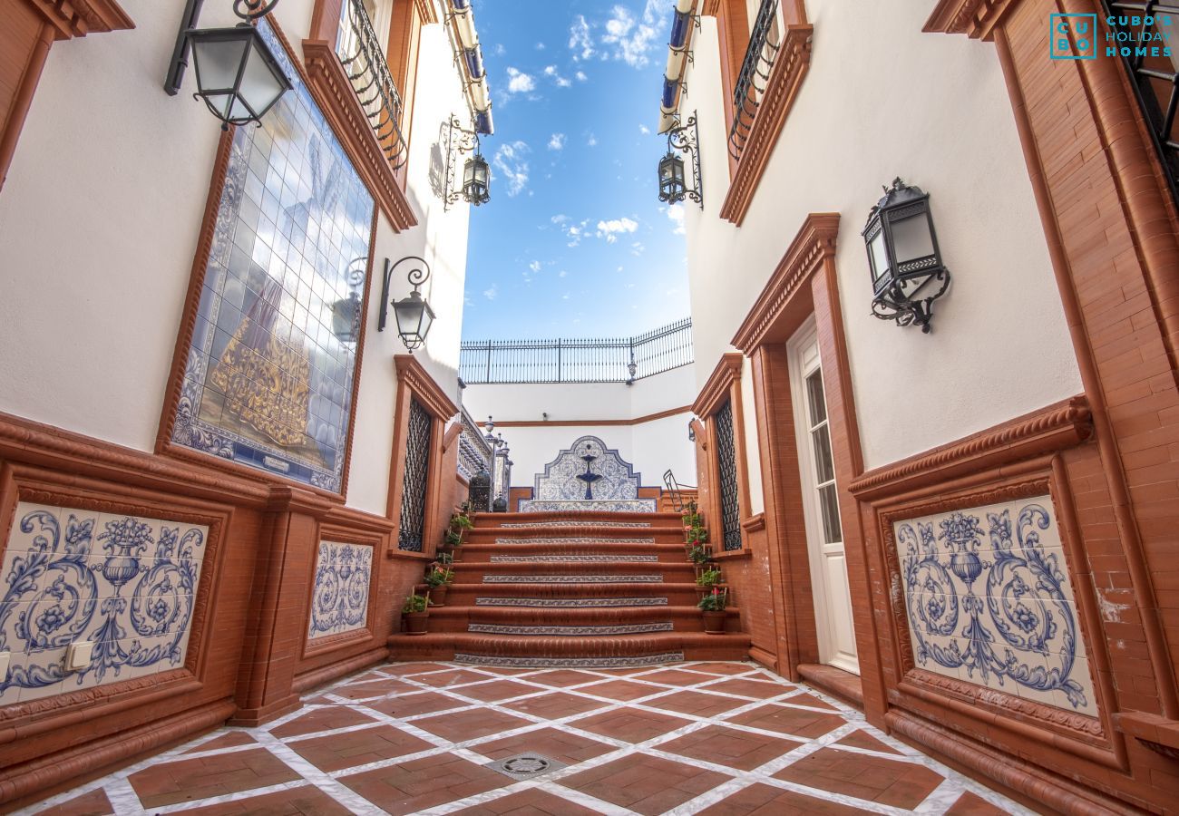 Terrasse de cette maison de luxe dans le centre d'Alhaurín el Grande