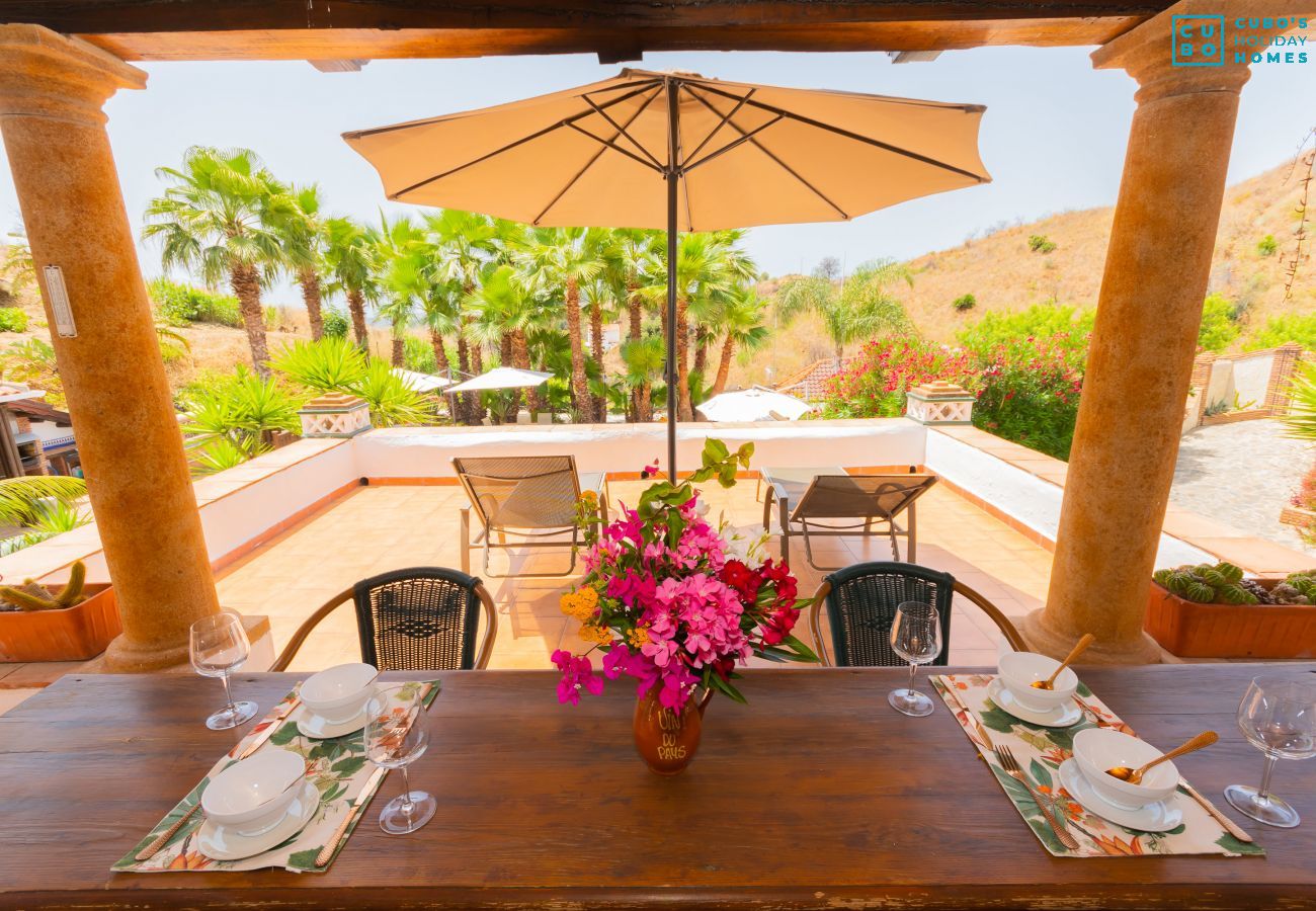 Terrasse de cet appartement rural à Mijas Pueblo