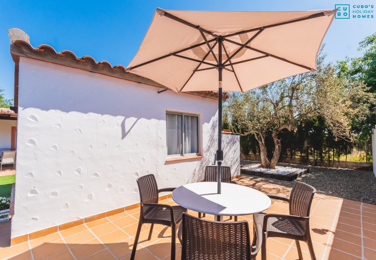 Terrasse de cette maison rurale à Alhaurín el Grande