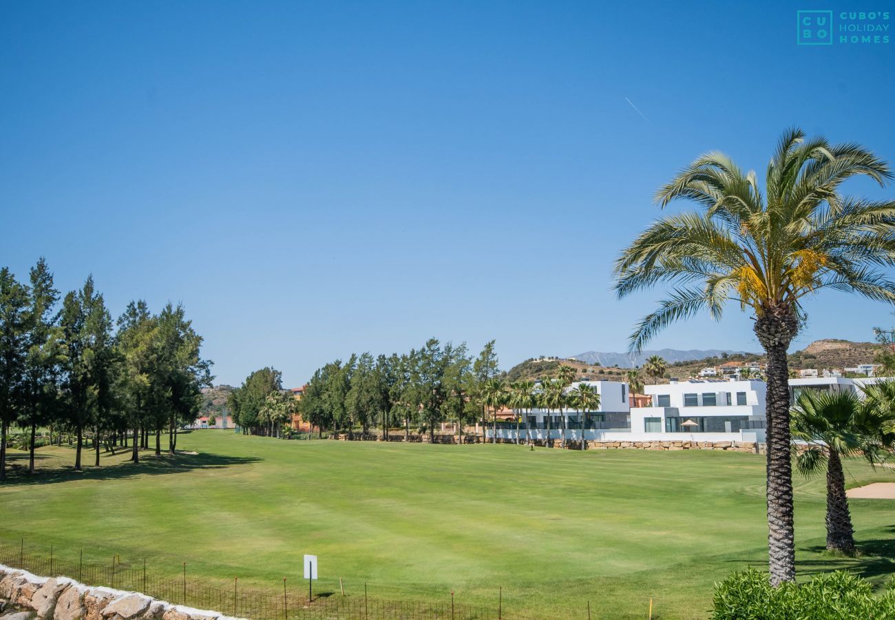 Jardins de cet appartement à La Cala de Mijas