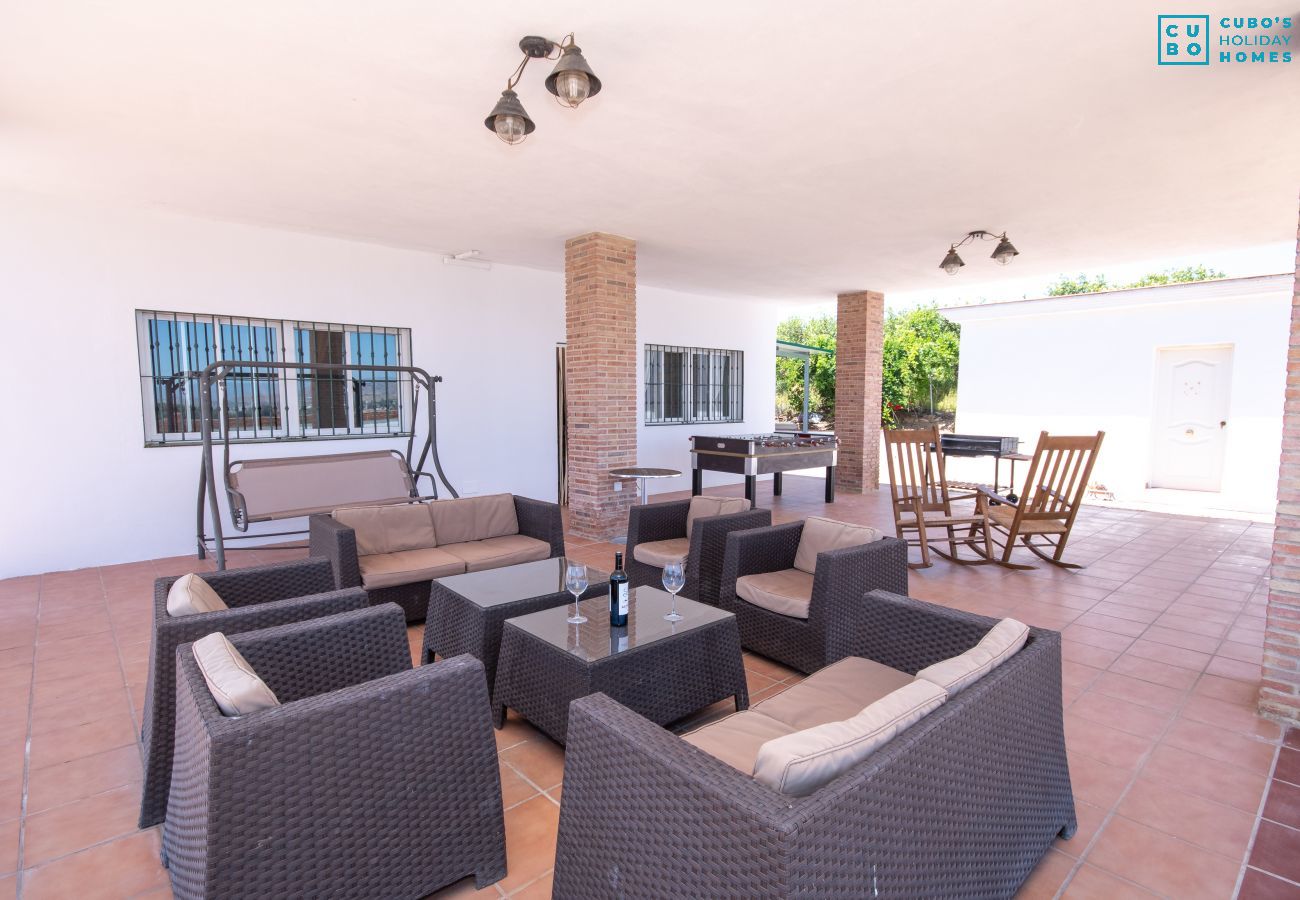 Terrasse de cette Villa à Cártama
