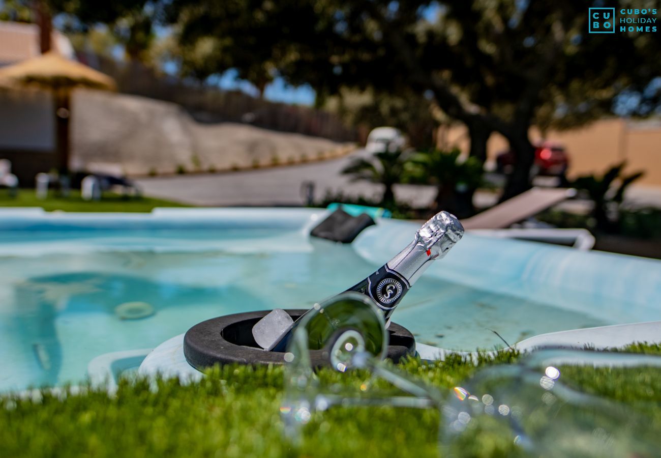 Jacuzzi de cette villa à Alhaurín el Grande