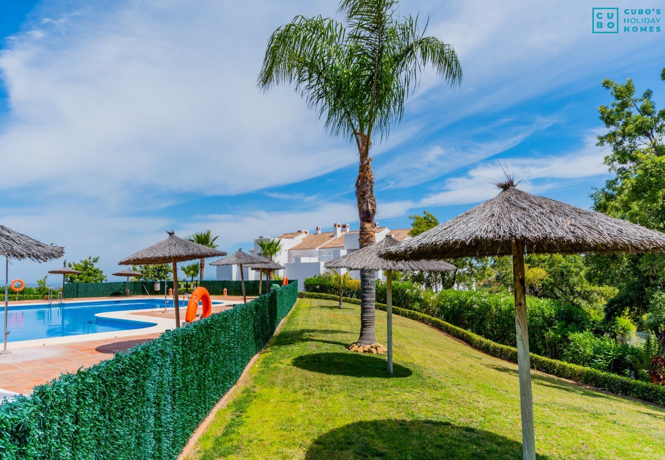 Jardin de cet appartement à Marbella