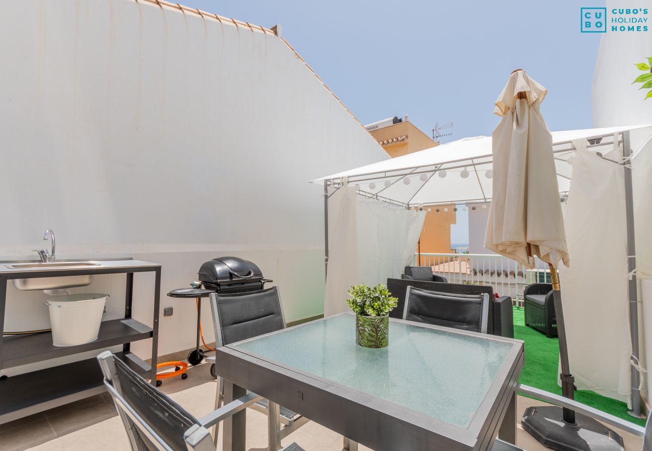 Terrasse de cet appartement à Rincón de la Victoria