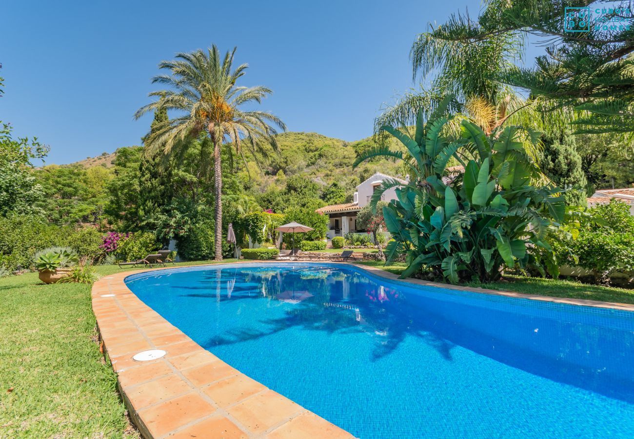 Piscine et extérieurs de cette belle Villa à Coin