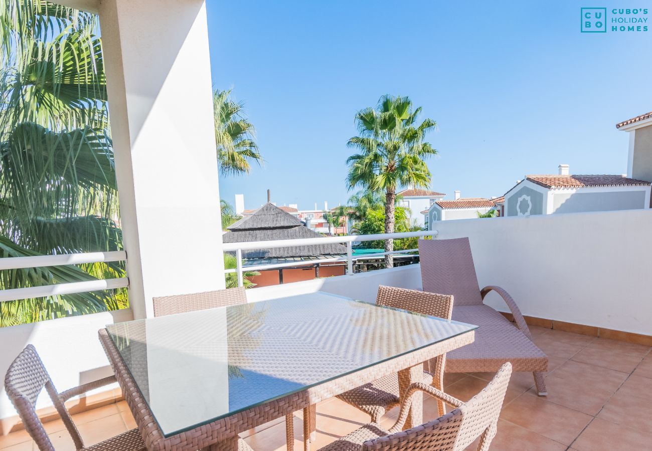 Terrasse de cet appartement à Marbella