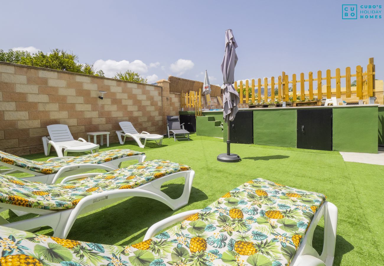 Jardin de cette maison de campagne à Alhaurín de la torre