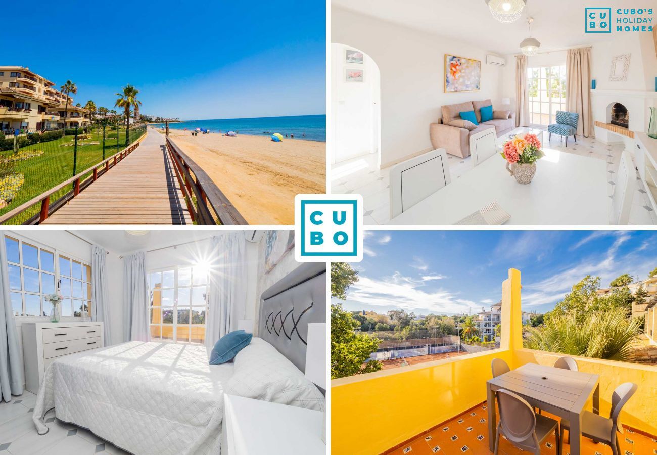 Charmant appartement à Mijas Costa à côté de la plage avec court de tennis.