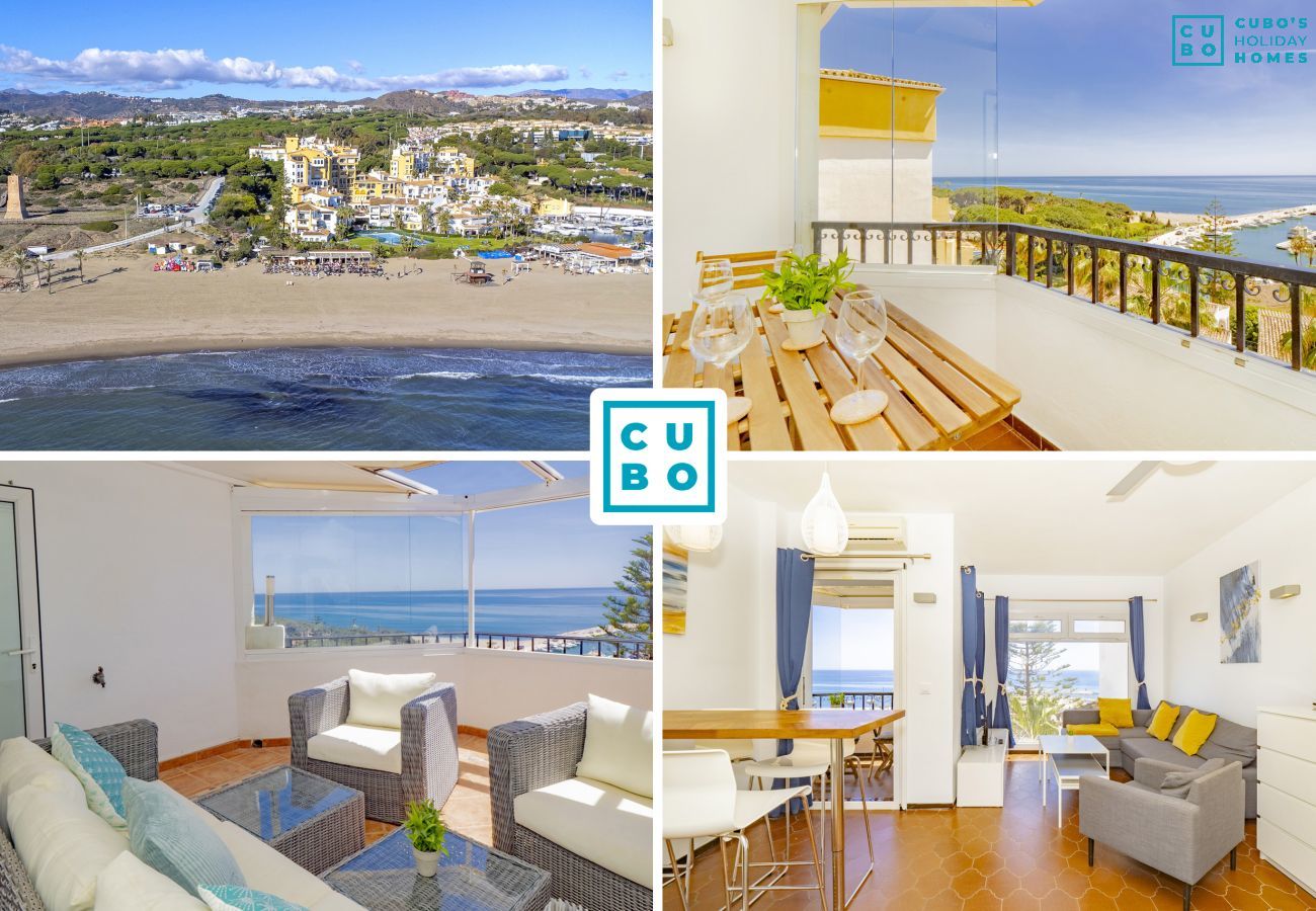 Appartement de vacances à Marbella avec vue imprenable sur la mer pour 6 personnes.