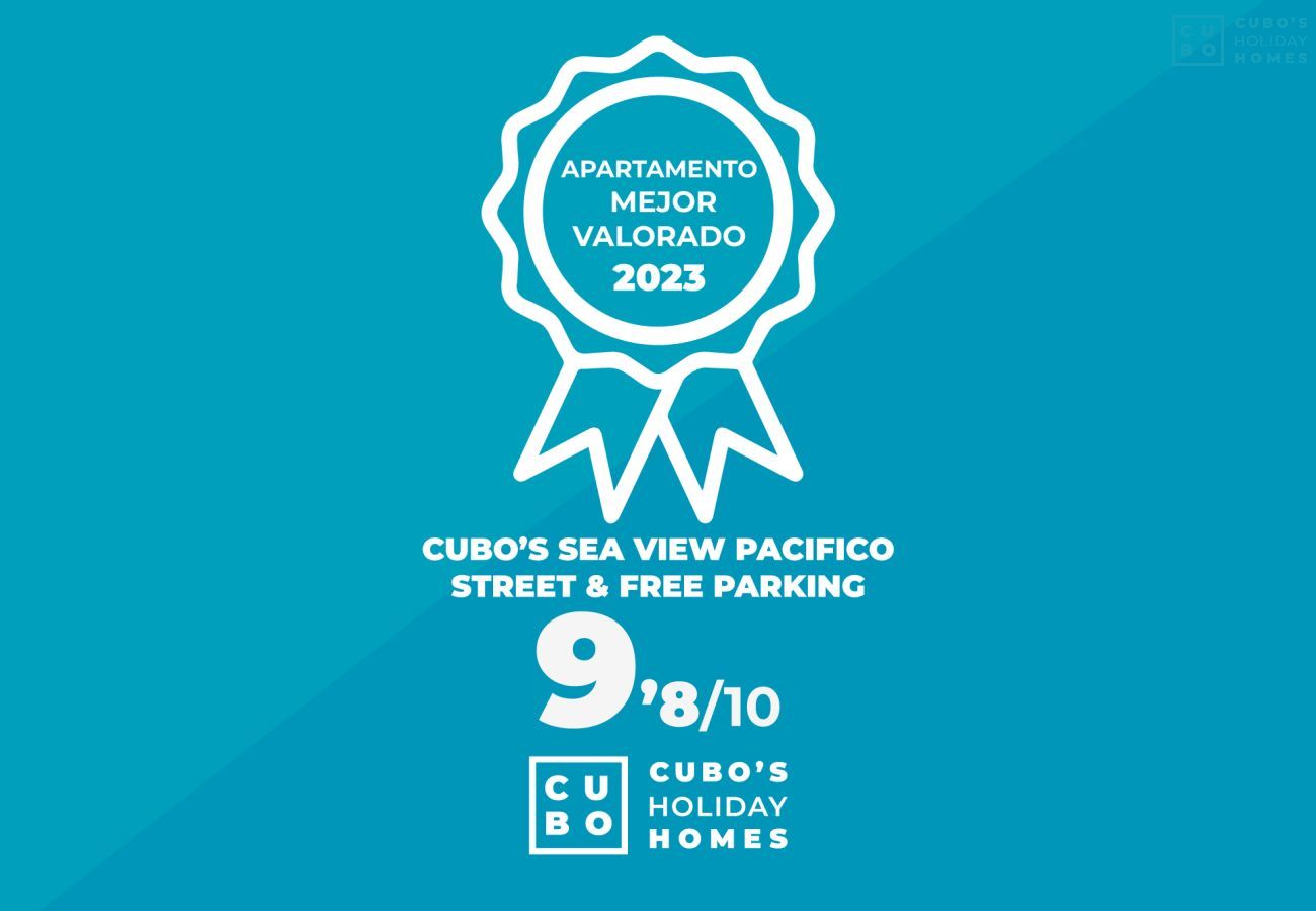 Appartement à Malaga - Cubo's Sea View Pacifico Street & Free Parking