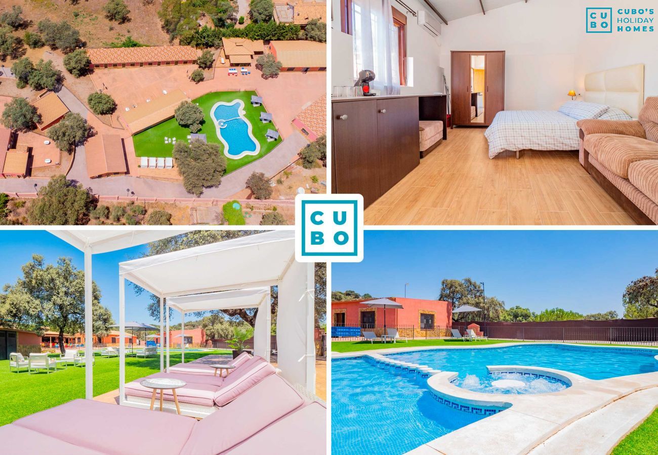 Charmant bungalow de vacances à Cordoba los Pedroches avec piscine et zone de détente pour 12 personnes.