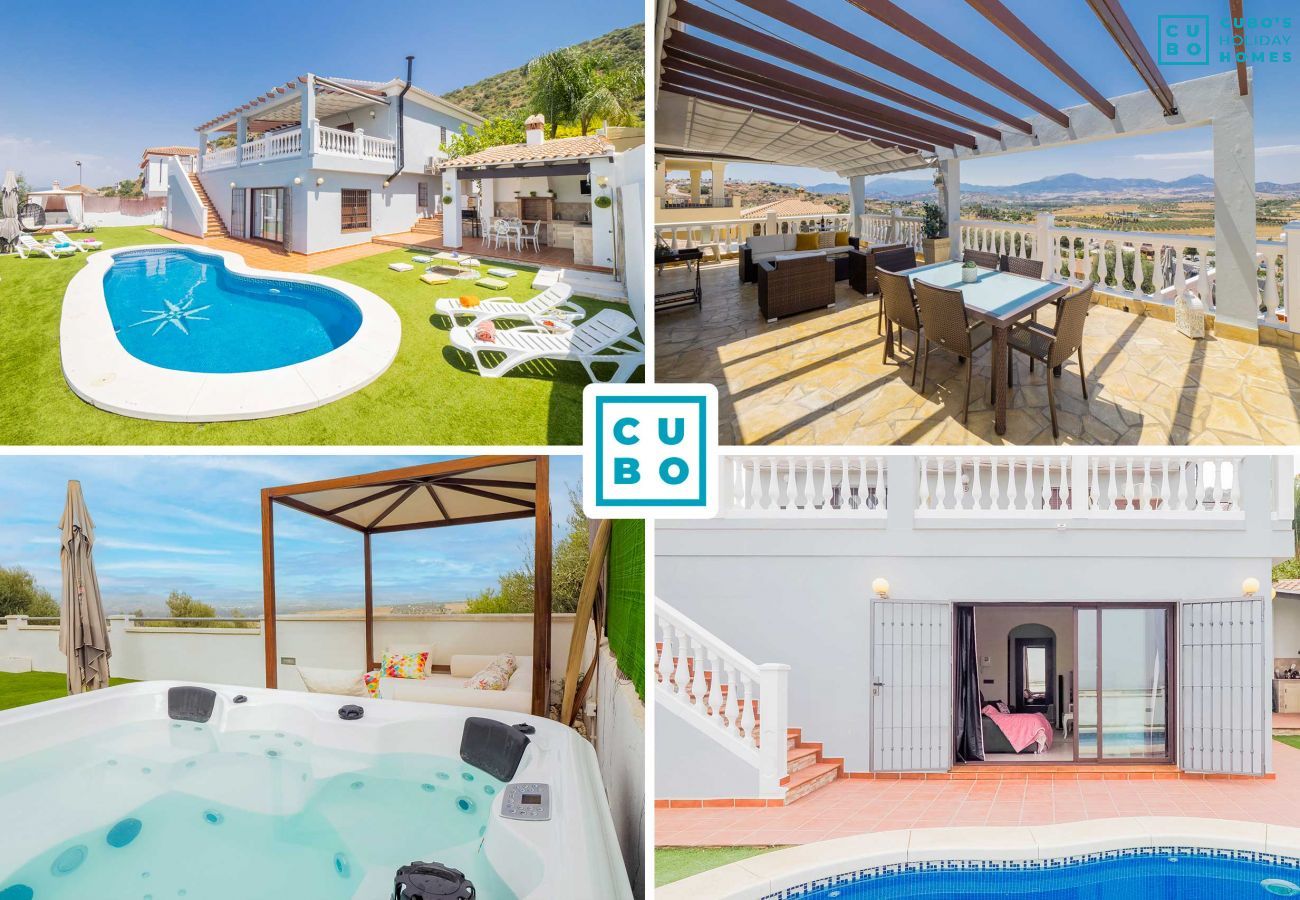 Maison de vacances + appartement avec piscine privée à Coín.