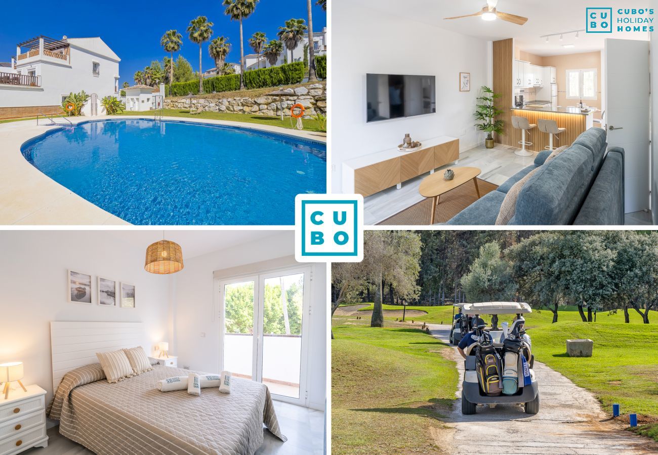 Appartement sur un terrain de golf avec piscine
