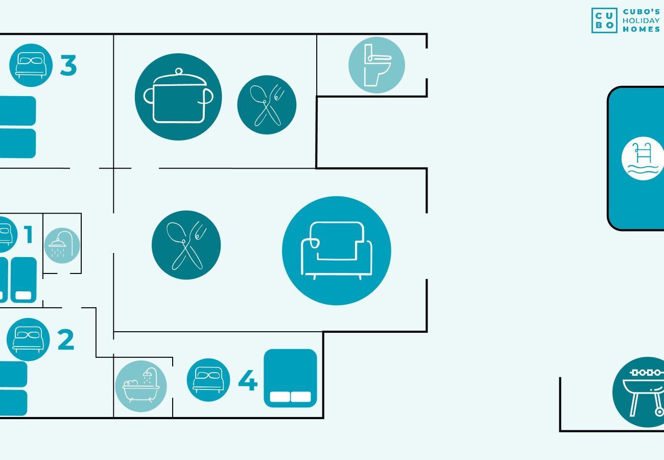 Maison mitoyenne à Coín - Cubo's Casa El Rodeo & Private Pool