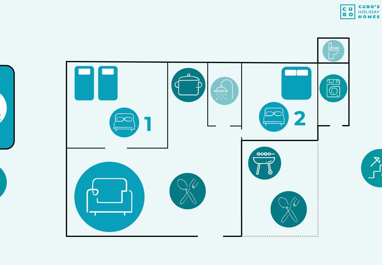 Gîte Rural à Coín - Cubo's Violeta Rural House