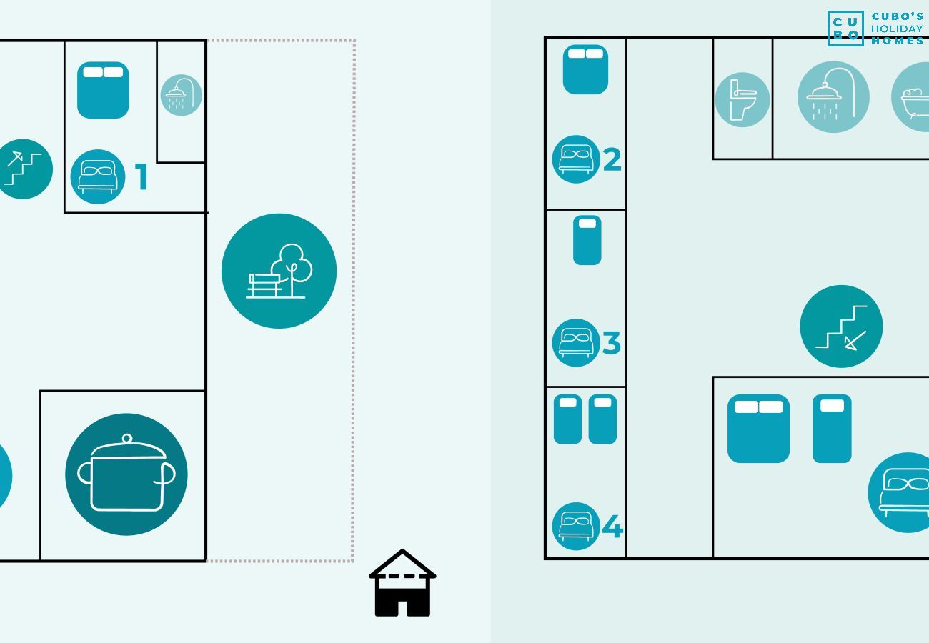 Maison à Yunquera - Cubo's Casa Mox Sierra de las Nieves Views